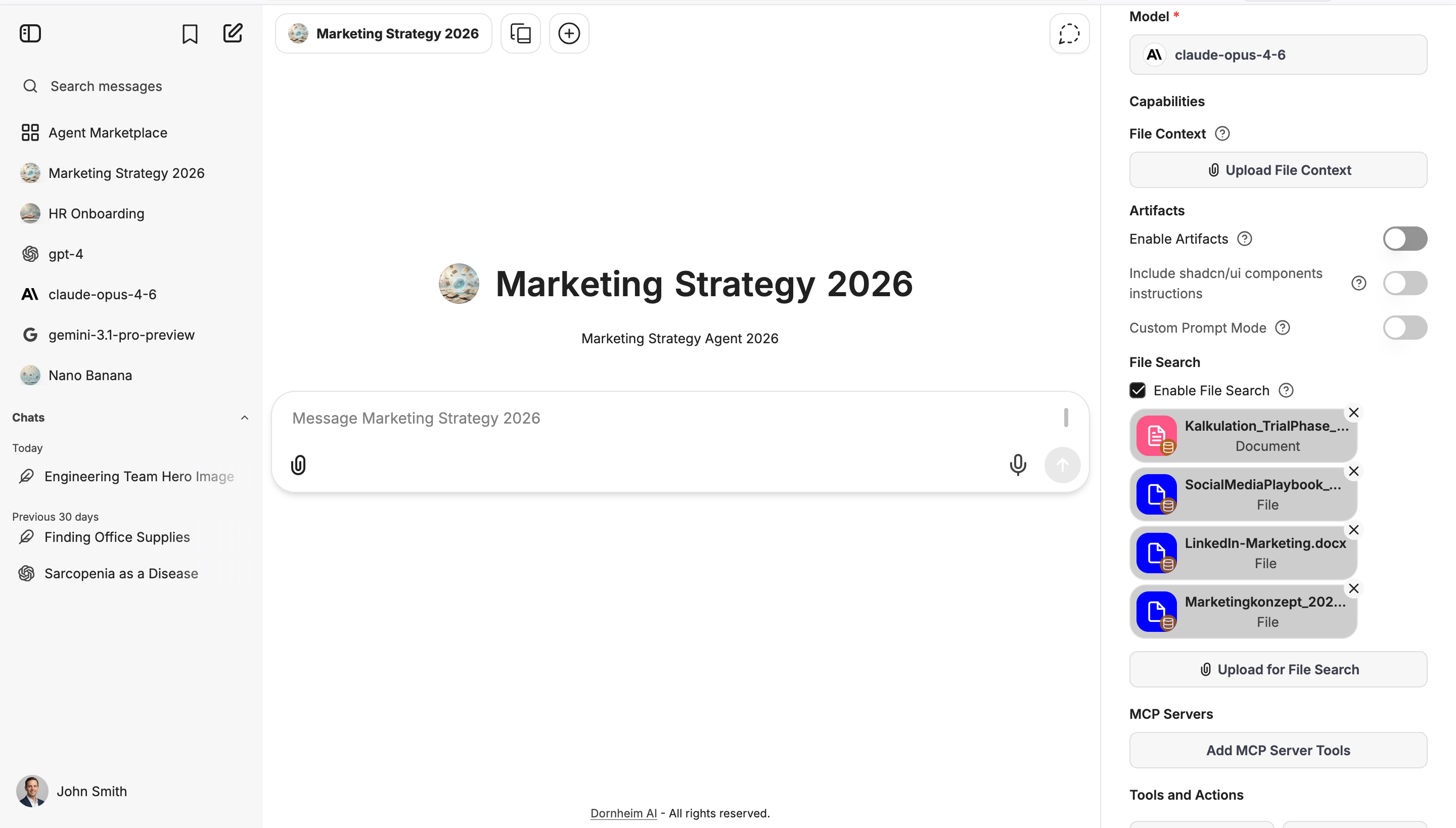 Dornheim AI Platform – RAG document analysis with source citations