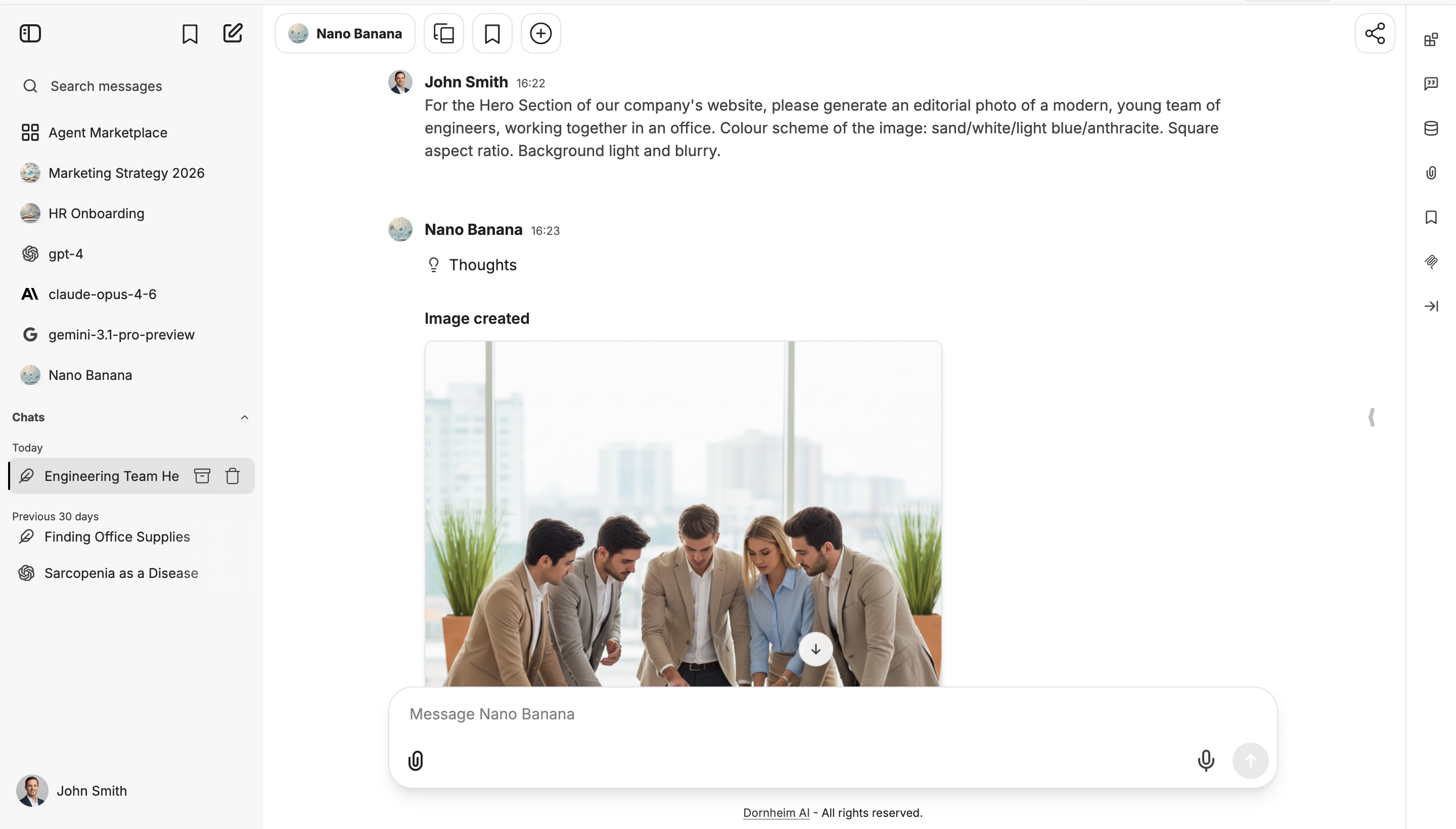 Dornheim AI Platform – Image generation with DALL-E and Stable Diffusion